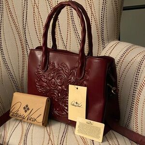 Patricia Nash Embossed Satchel